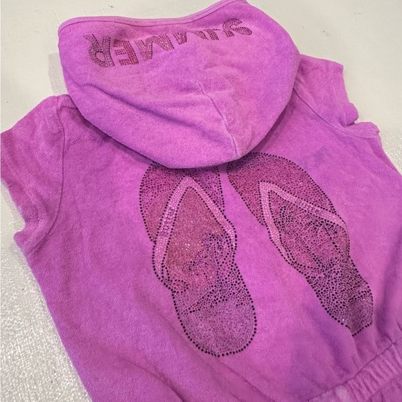 Butter- Pink Terry Cloth Bathing Suit Cover Up - Picture 11 of 11